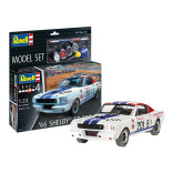 KIT PARA MONTAR REVELL MODEL SET SHELBY GT 350 R 1966 1/24 79 PEÇAS COMPLETO COM TINTAS COLA E PINCEL REV 67716